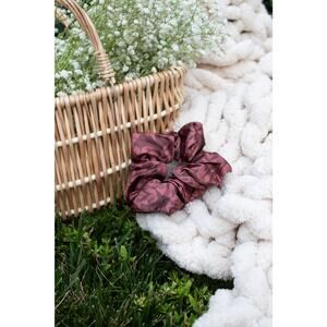 Bookish Satin Scrunchie | Rust Dragons